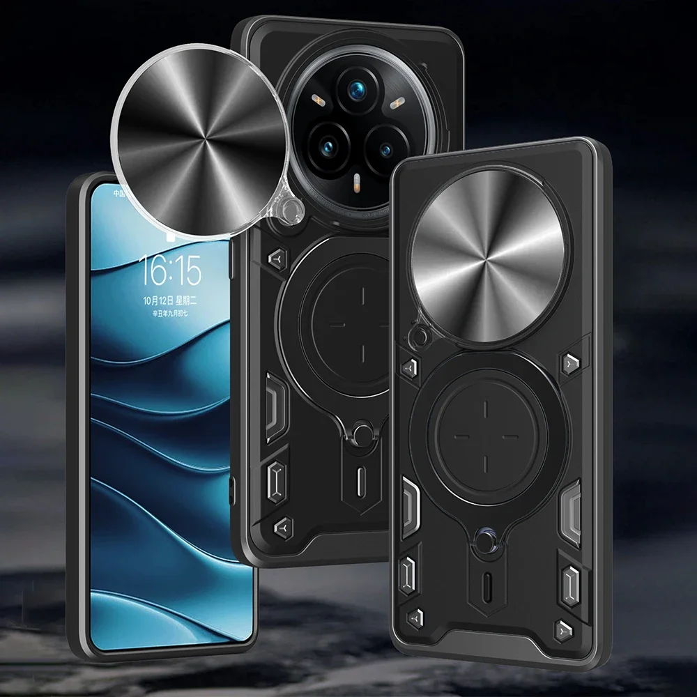 Slide câmera funda para realme 14 pro plus caso armadura suporte magnético capa de proteção para realme 14 pro 5g à prova de choque telefone capa