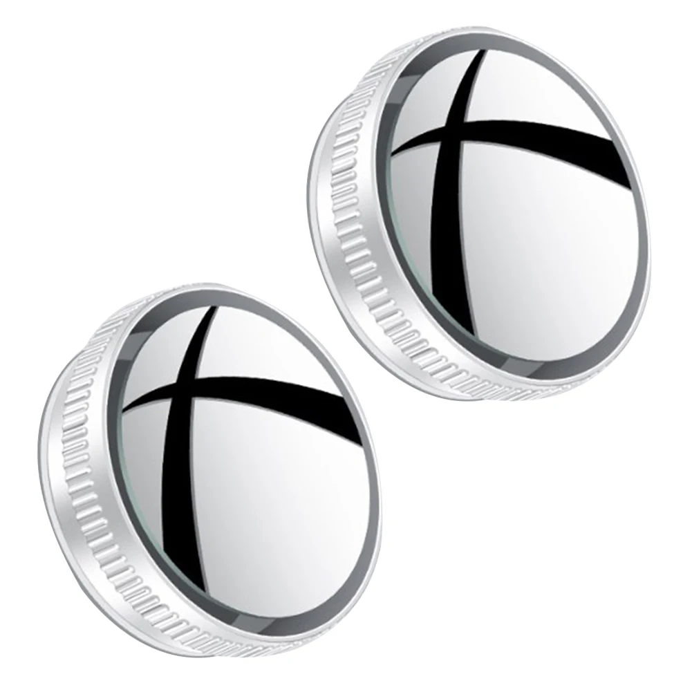 For Car Small Round Mirror Car Auxiliary Mirror Lens Mirror Diameter 5 Cm Rearview Mirror Spot Mirror Wide Angle