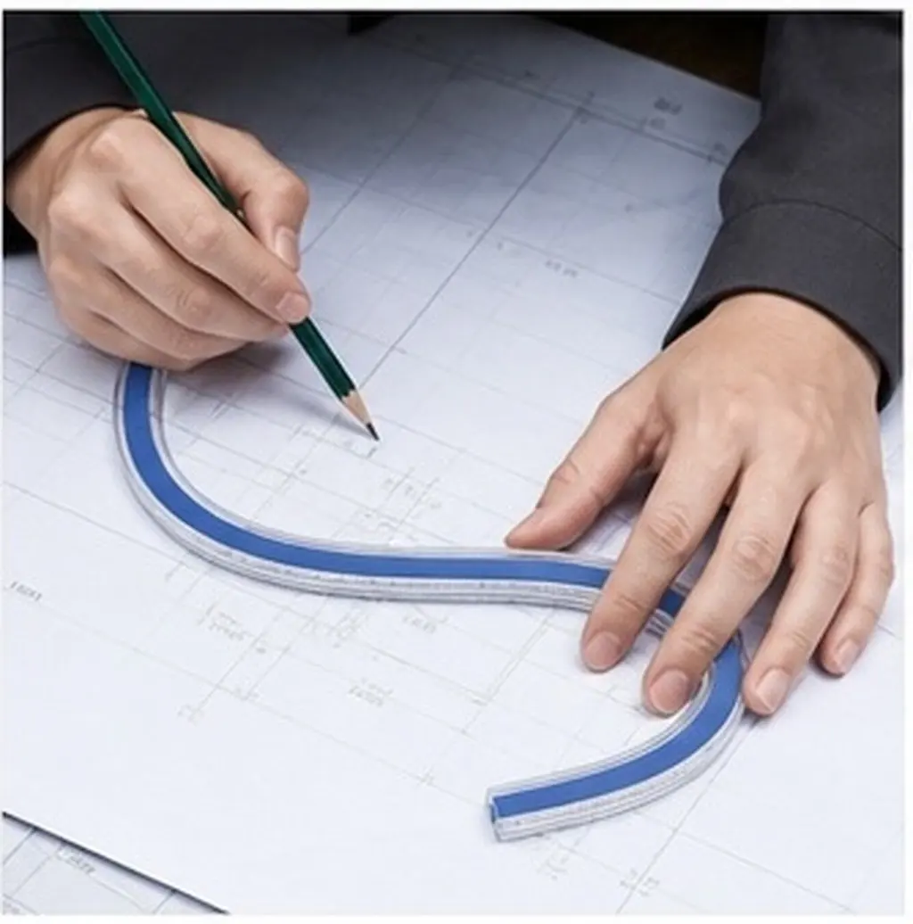 Flexible Curve Ruler 50Cm High Precision Snake Tape Measuring Tool for Surveying Drafting Dress Making Cloth Tape Measure