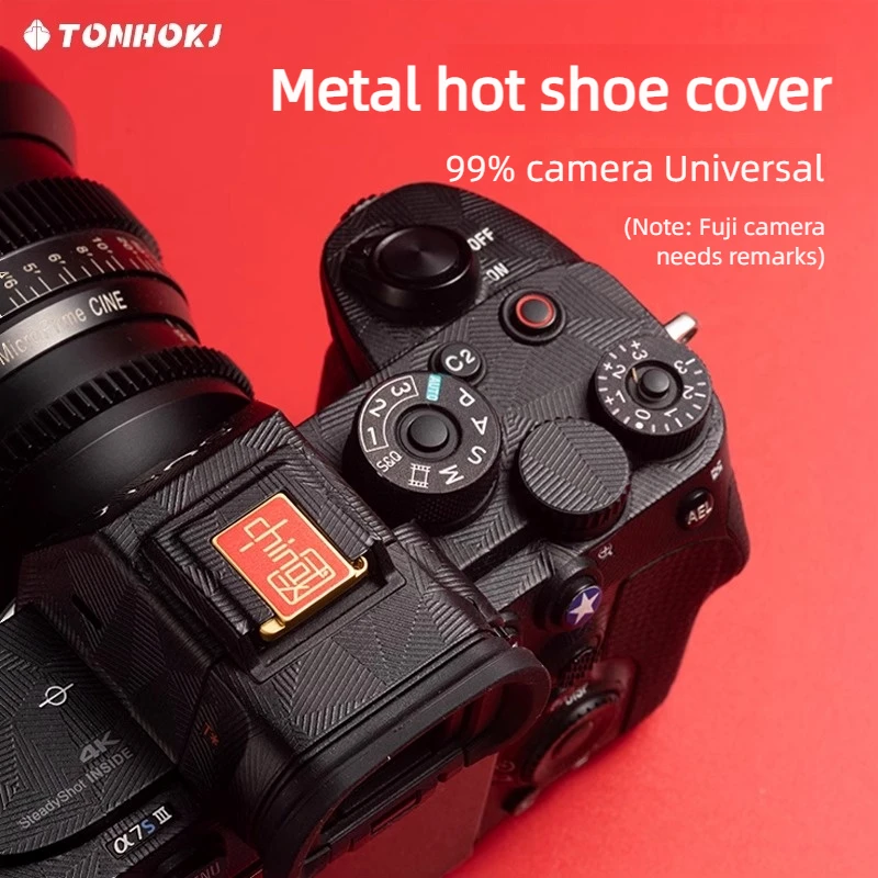 Metal Insulation Flash Hot Shoe Protection Cover Cap For Canon Nikon Sony Fujifilm Olympus Pentax Chinese Word SLR DSLR Camera