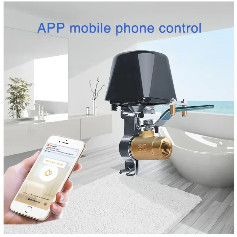 Válvula de Gas inteligente con WiFi, Control de automatización del hogar, funciona con asistente de Google