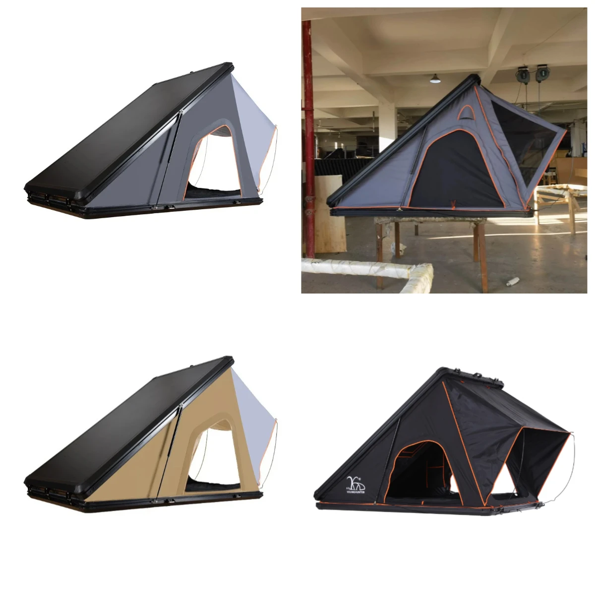 

Gold Seller 300kg Capacity SUV Roof Top Tent with Solar Panel, Aluminum Alloy Honeycomb Inflatable Rooftop Tent for Car Camping