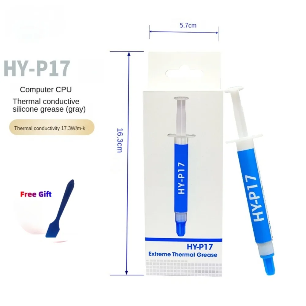 

Super Thermal Conductive Adhesive HY-P17 17.3W/m-k Gel Paste For Mining Rig Smartphone PC CPU Repair LED NAS Server Cooling