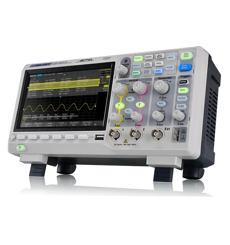 SIGLENT SDS1202X-E، DSO، 2 قنوات راسم الذبذبات الرقمي، راسم الذبذبات 200 ميجا هرتز