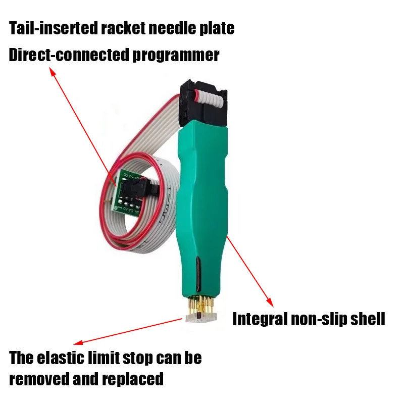 2026 New Green 1PCS SOP8 WSON8 Chip Programming Test Probe，Compatible With Multiple Programmers, For SPI Flash BIOS EEPROM Chips