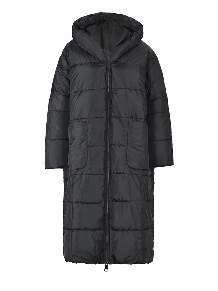 【BLACK】Hooded padded jkt adidas Logo Print Casual Cap Sports Down Jacket Men's Black GH4604
