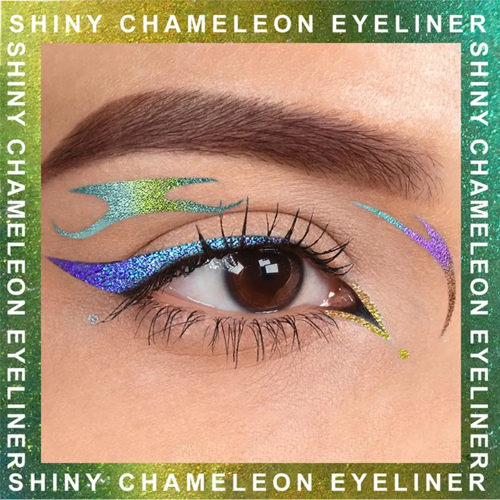 Ombretto in stick impermeabile, texture liscia, trucco occhi multichrome, finitura glitter a lunga durata, eyeliner multichrome per donna