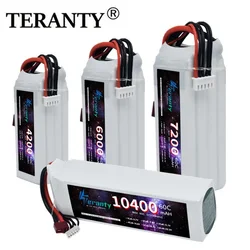 Batteria ricaricabile Lipo 14.8V 4S 4200mAh 5200mAh 5600MAH 6000MAH 6500MAH 7200MAH 9200MAH 10400MAH XT60 Deans T per Drone FPV