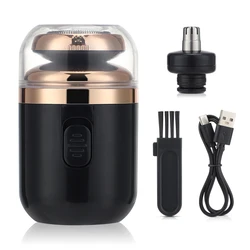 New Mini Electric Travel Shaver For Men Pocket Size Washable Electronic Razor Mens Rechargeable Cordless Shaving Face Beard