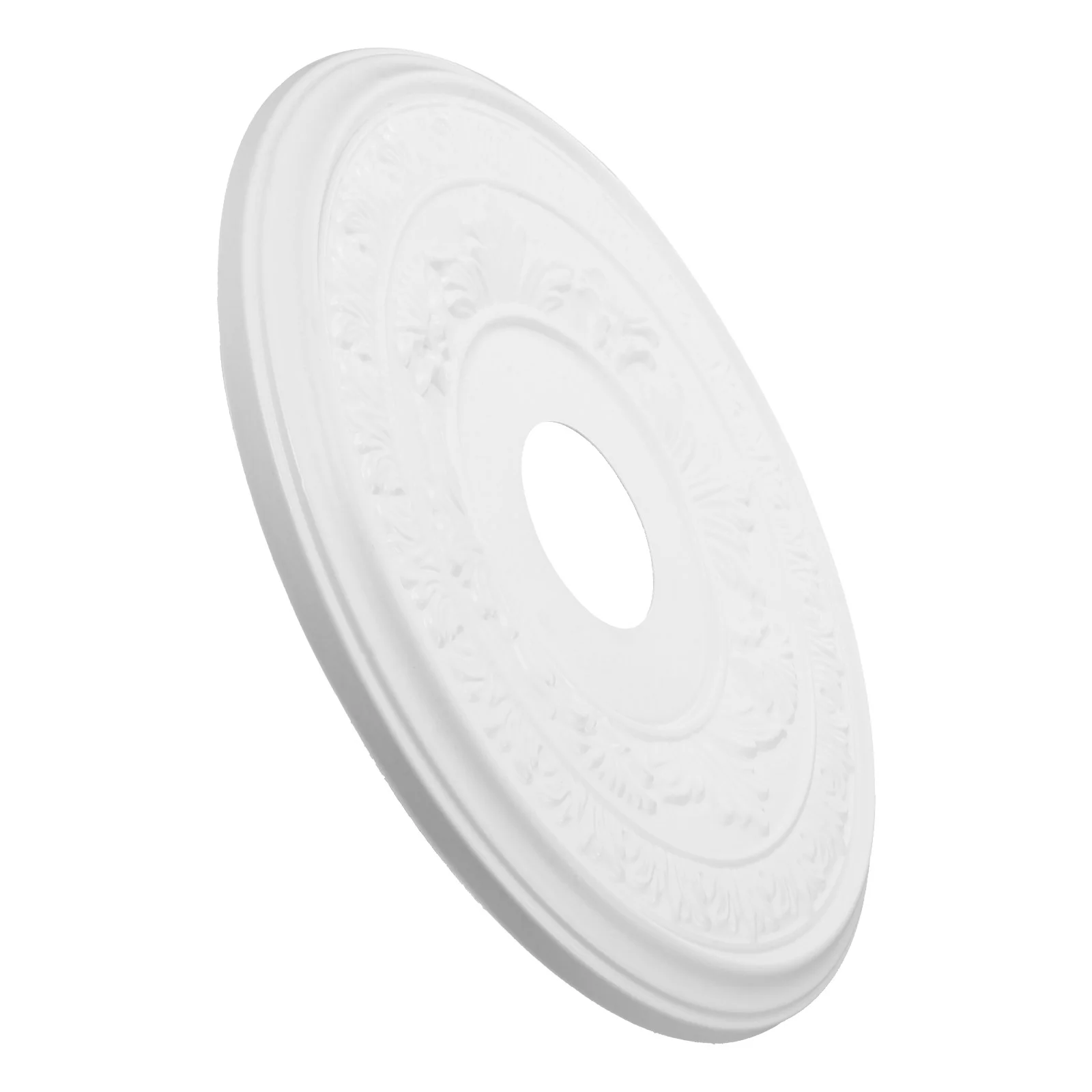 

Ceiling 41CM White Plastic Crystal Chandelier Cover Plate PU Material Light Fixture Home Office Decor Round LED Disk
