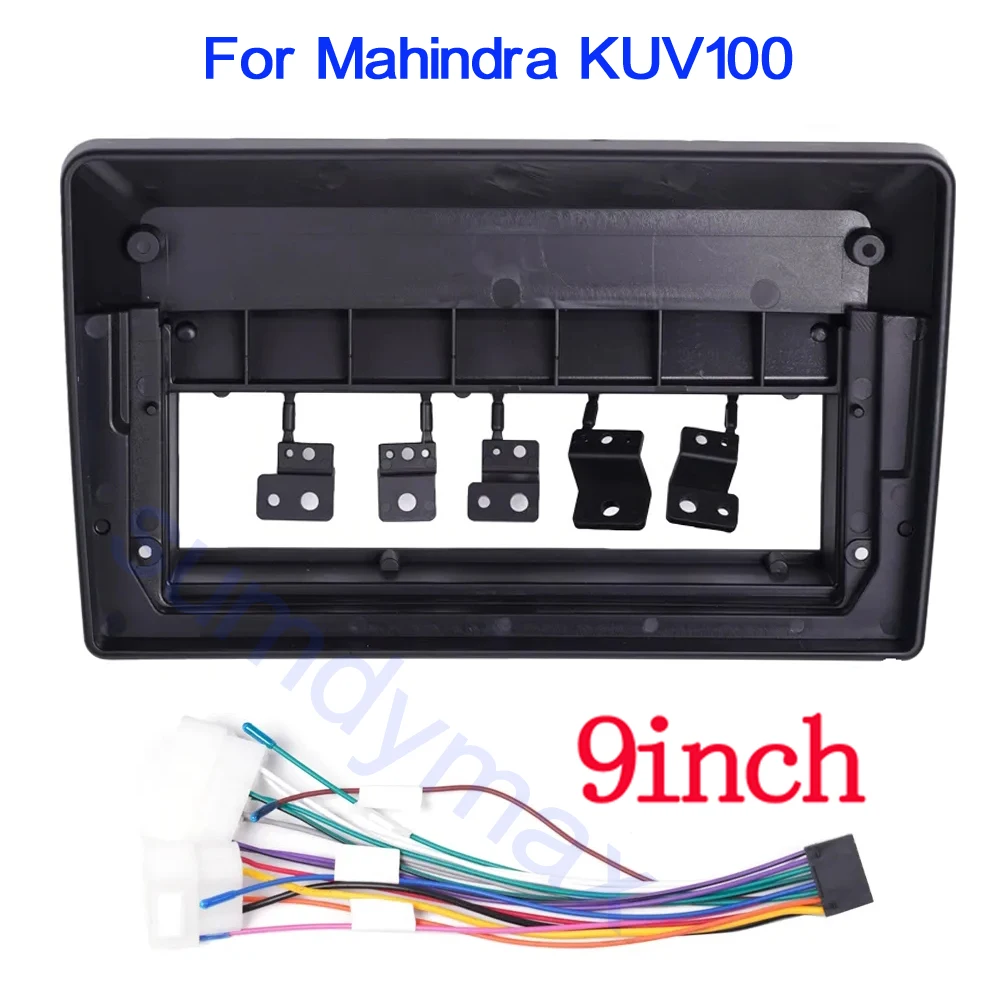 9 Inch Car Frame Fascia Adapter Android Radio Dash Fitting Panel Kit For Mahindra KUV100 KUV 100