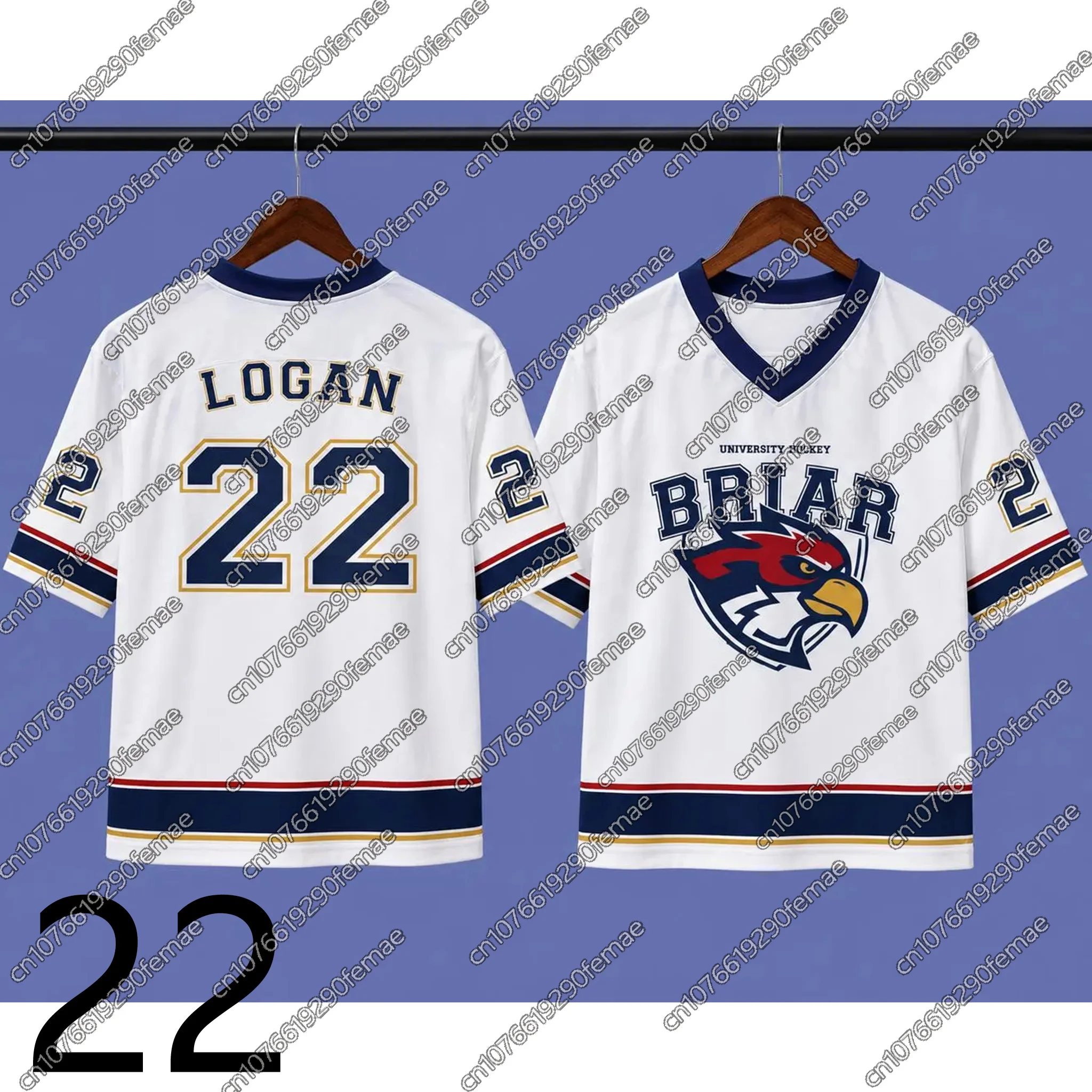 2026 Summer Loose Off Campus Style Jersey T-Shirt | Men Women Number Letter Top Daily Sports Streetwear TV Merch image 4