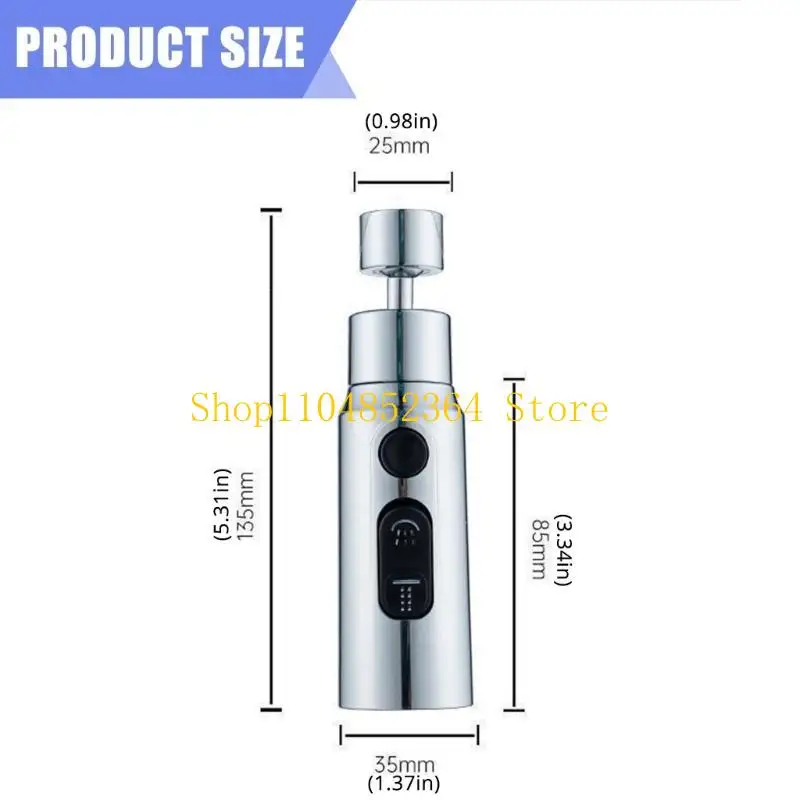652F Wielofunkcyjny kran kuchenny Głowica natryskowa 3 funkcje Obrót o 360 stopni Obraca wylewki Przedłużacz Wielofunkcyjny kran