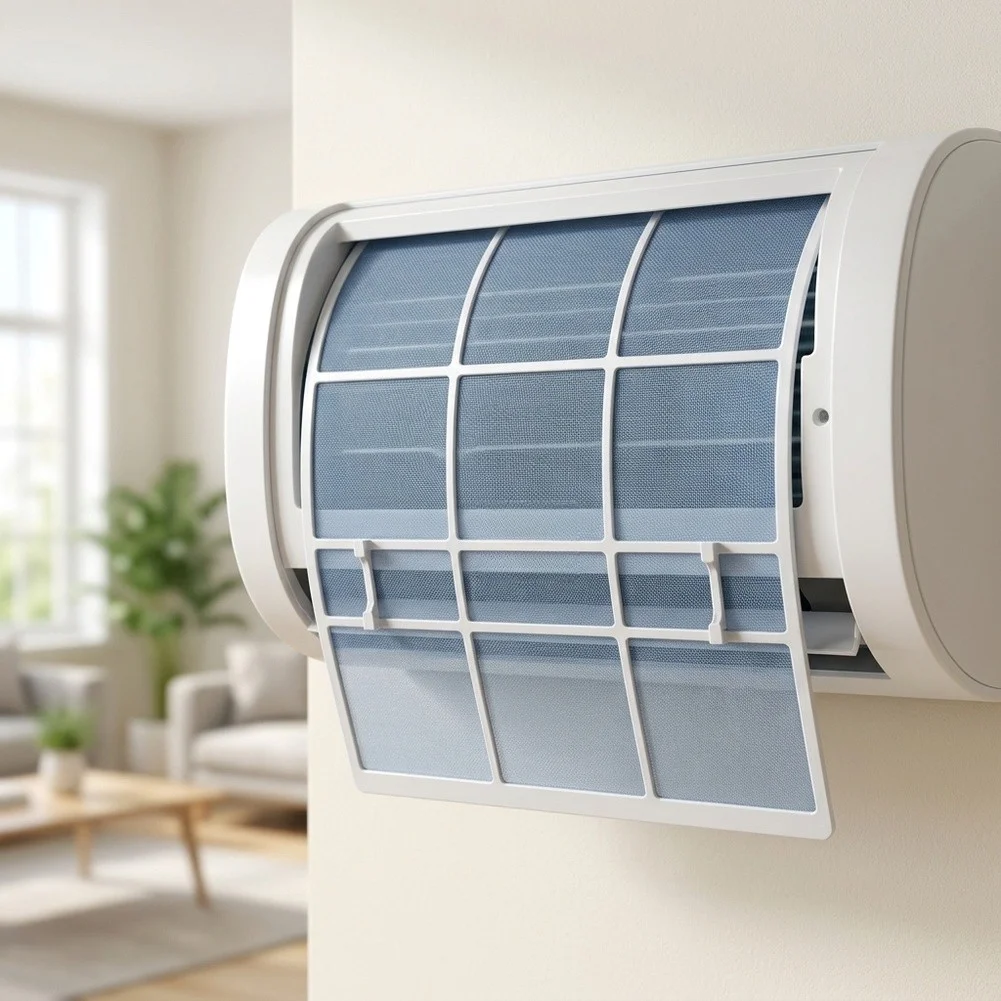 PVC For air Conditioning Dust Screen for Wall Mounted AC Units Prevents Debris Entry Improves For airflow Efficiency
