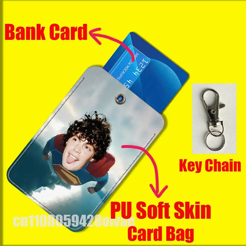 J-Jack Champion acteur américain pour Clips d'identification sac bancaire de crédit Bus repas porte-carte couverture poche décoration porte-clés