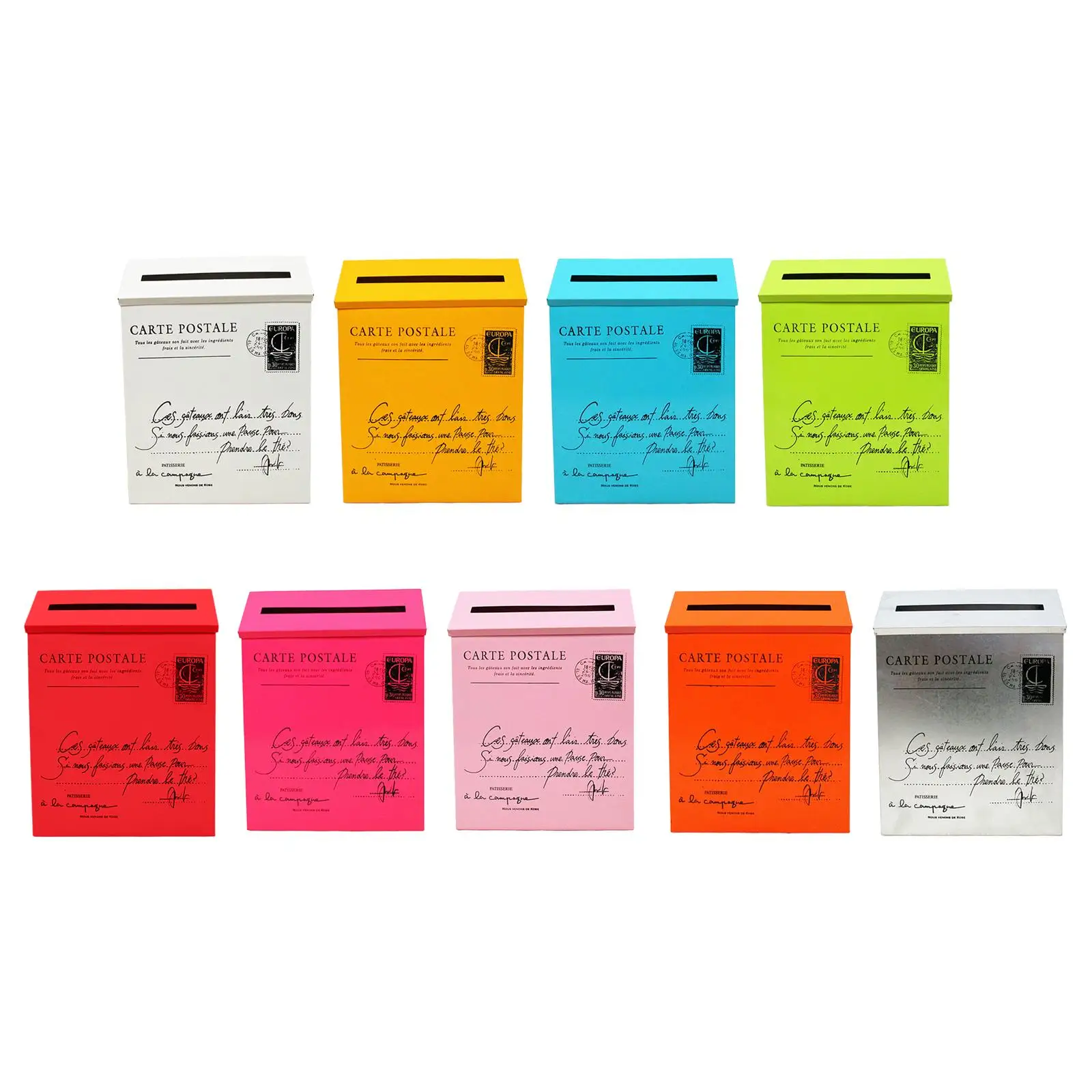 

Настенный почтовый ящик для газет, коробка для предметов, современный ящик для письма, настенный подвесной почтовый ящик для наружного декора дома, ворот