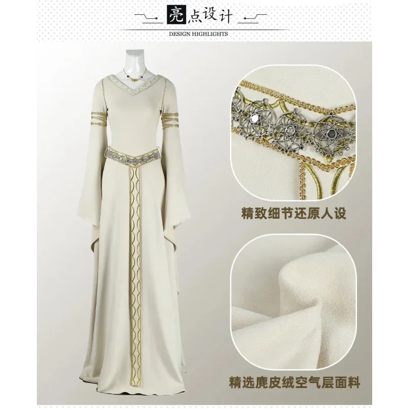 

Movie The Lord of the Rings The Two Towers Eowyn Cosplay Costume Uniform Halloween Party for Women Men Carnival Props