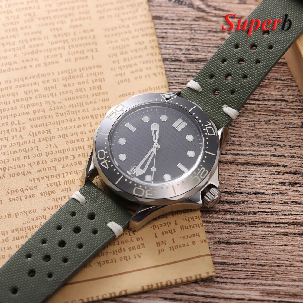 جودة Sailcloth حزام ساعة اليد تنفس حزام الساعات ل Seiko النايلون الإفراج السريع الرياضة حزام المعصم 20 مللي متر 22 مللي متر فراشة مشبك