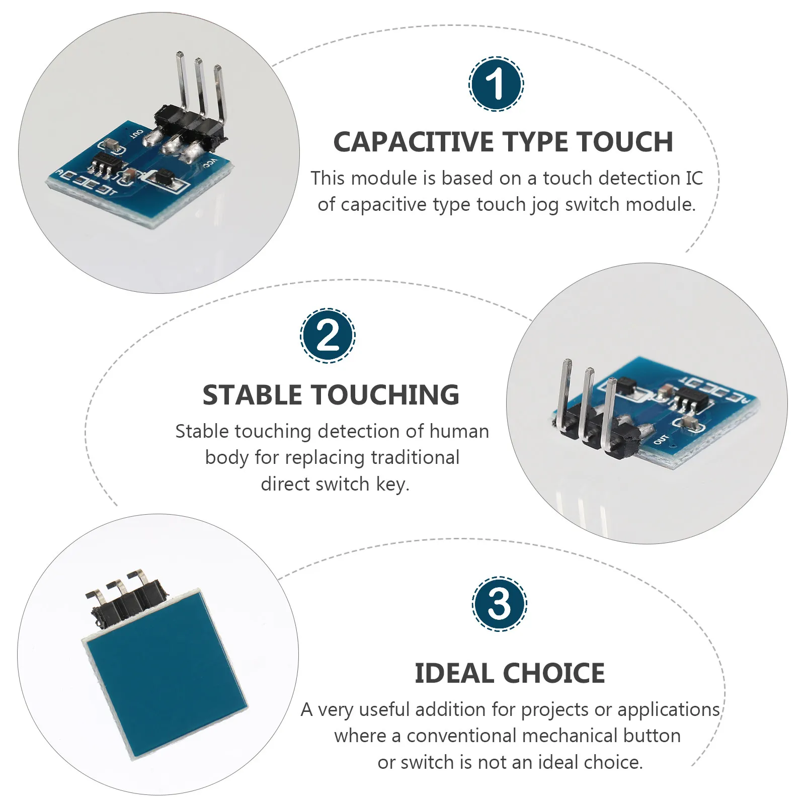 5Pcs Capacitive Tou…