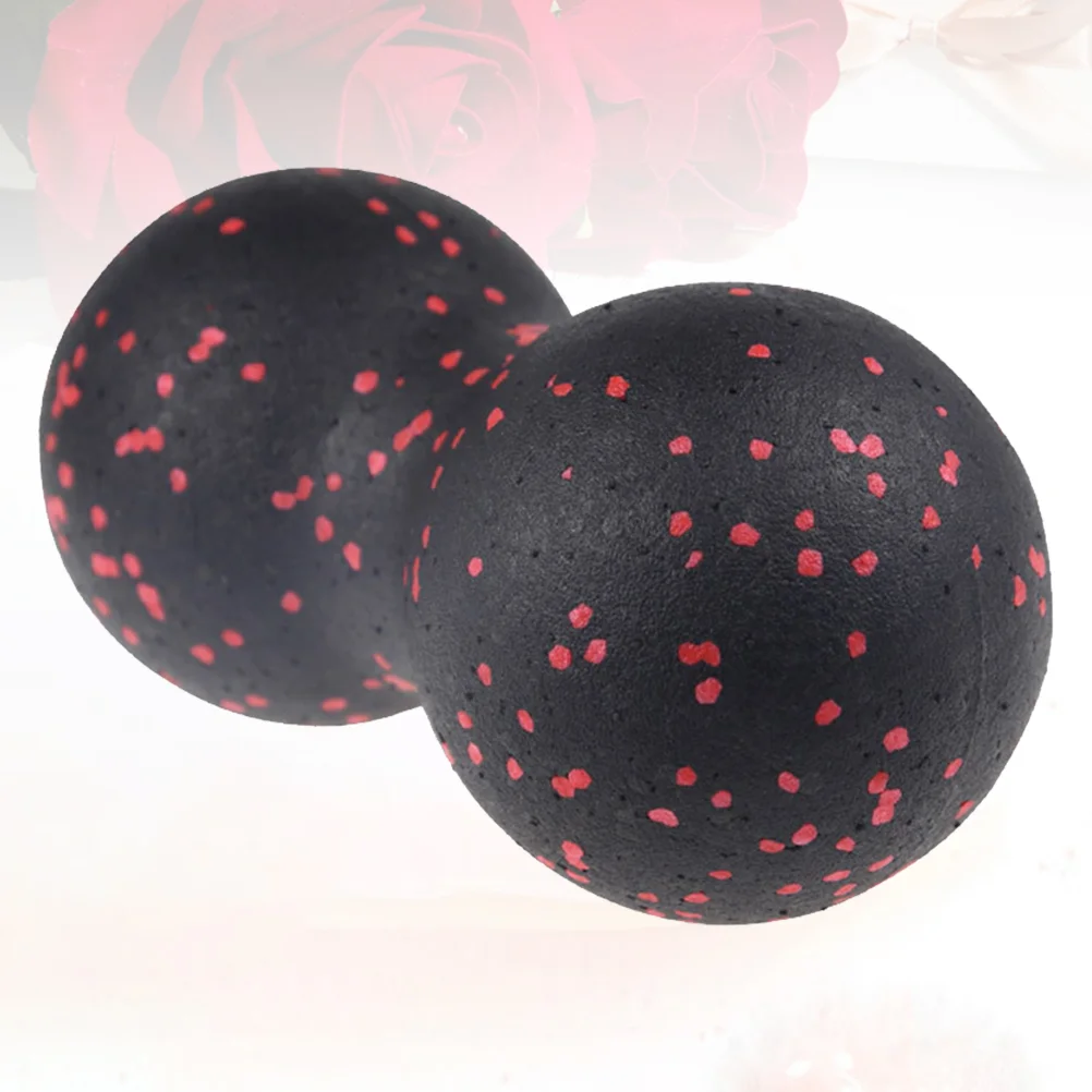 

EPP Muscle Relaxation Dual Ball Peanut Massage Ball Yoga Fitness Lacrosse Ball for Home Office Black Blue