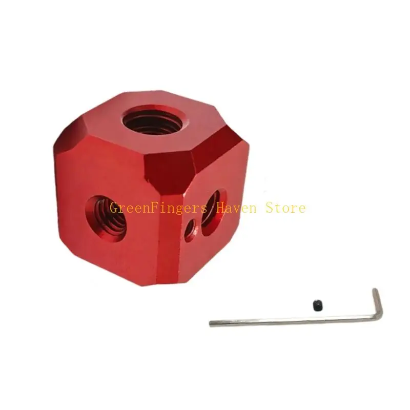 F68D Camera Support Block Tripod Screw Hole Adapter with Thread Openings and Aluminum Construction for Join Bar Use, Gear