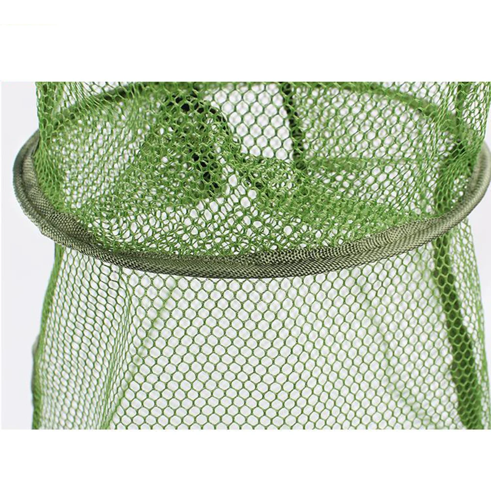 

Anti-scratch Fish Foldable Mesh Trap Net Durable Nylon Portable Fishing Net Foldable Bait Cast Shrimp Lobster Crab Storage