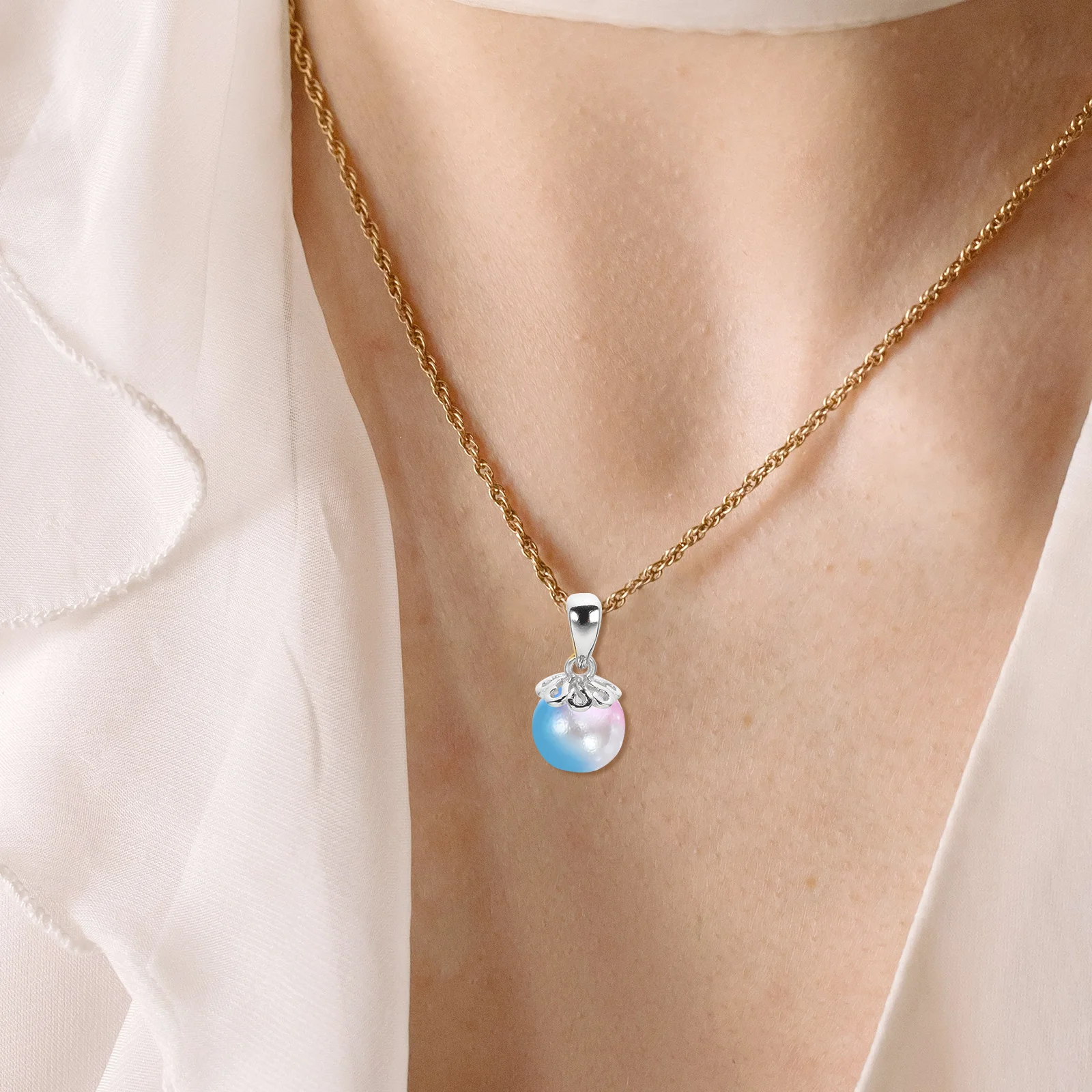 

S925 Sterling Silver Bead Pendants Clasps Jewelry Pendant Clasps DIY Necklace Connectors Lightweight Fade Resistant Bracelet