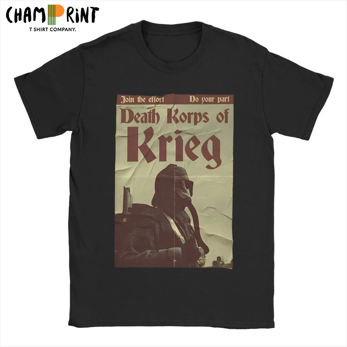 Death Korps Recruitment Warhammer 40k Men T Shirts Fun Tee Shirt Short Sleeve O Neck T-Shirts Pure Cotton Printed Tops