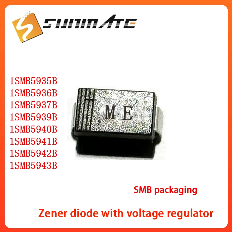 50PCS 1SMB5935B  1SMB5936B 1SMB5937B 1SMB5939B 1SMB5940B 1SMB5941B 1SMB5942B 1SMB5943B  DO-214AA(SMB) Zener diode
