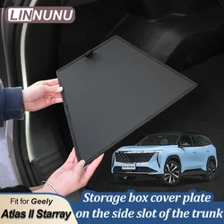 LINNUNU adatto per Geely Atlas II Starray Boyue L piastra di copertura della scatola di immagazzinaggio sulla fessura laterale del bagagliaio accessori sinistro e destro