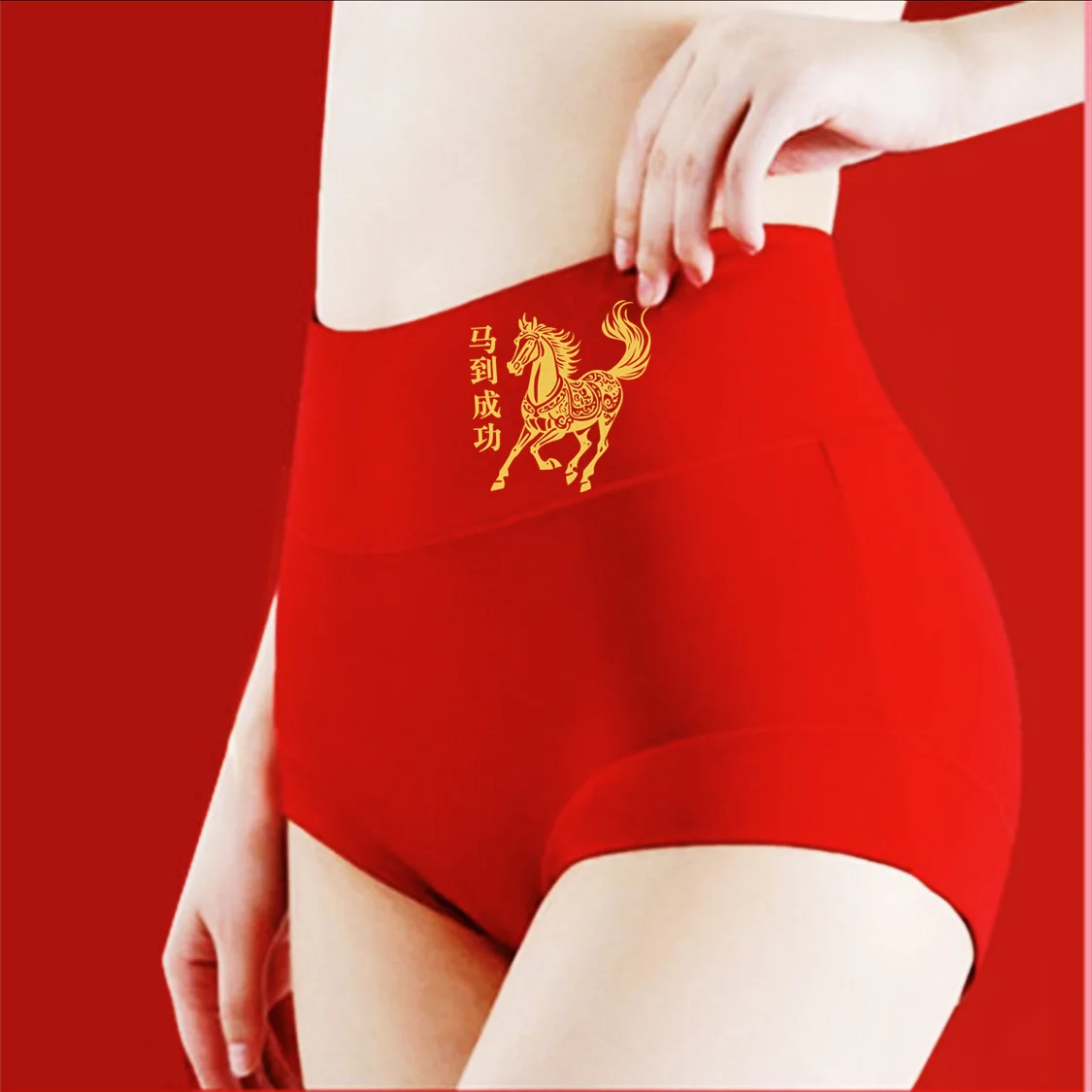 

4 шт./лот, красные трусики для женщин, хлопковое нижнее белье, китайские красные женские трусы, бесшовные трусы для девочек, Calcinha, женское сексуальное нижнее белье