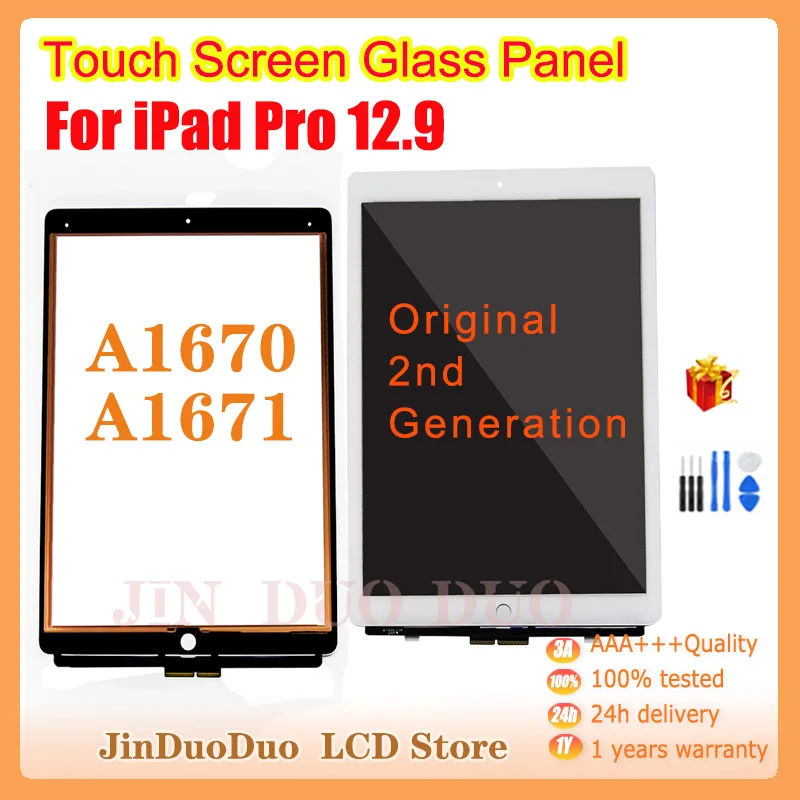 Super AMOLED For iPad Pro 12.9 2nd Gen LCD Diaplay Touch Screen Digitizer For iPad Pro 12.9 LCD Replacement A1670 A1671 A1821