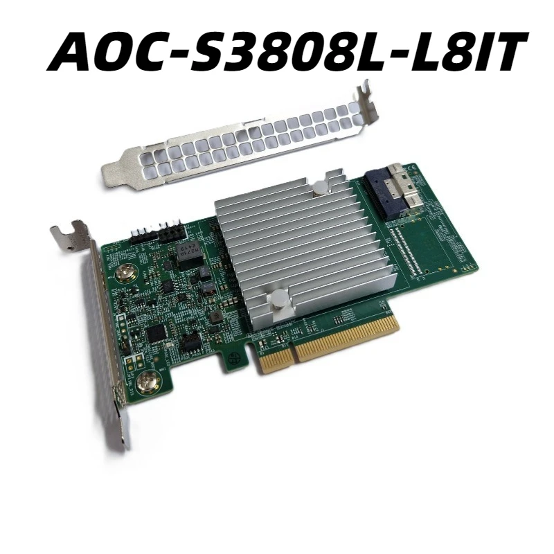 AOC-S3808L-L8IT PCIe 4.0 HBA Controller 12Gbps SAS SATA IT Mode Storage Adapter