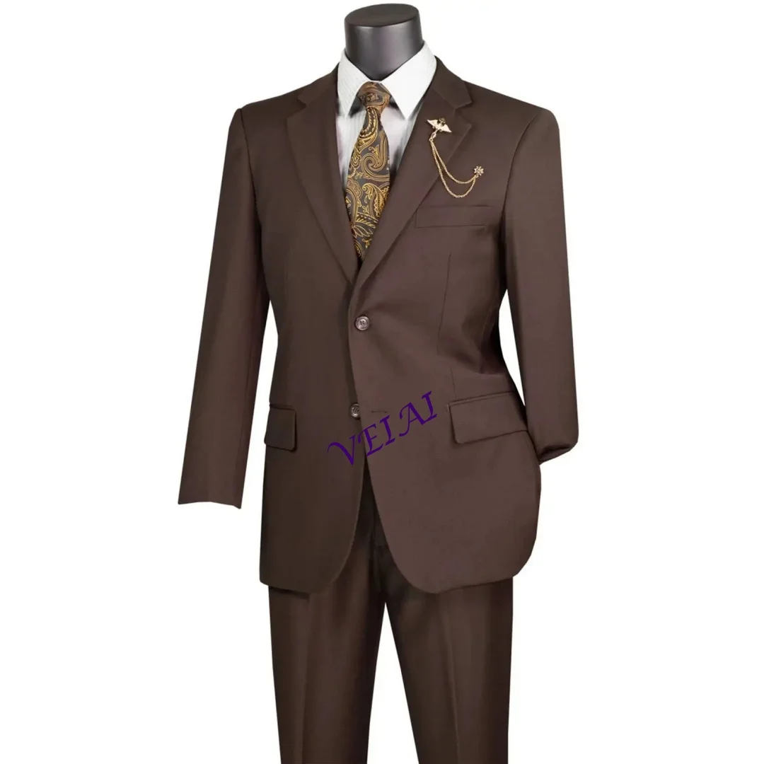 Customized Slim Fit Men's Tailored Suit 2-Button High-Quality Menswear Ideal Gift for Male Friends
