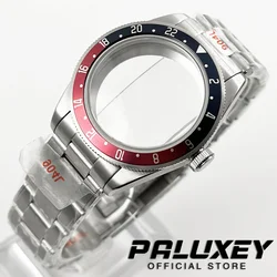 39MM Silver Sterile Case Domed Sapphire Crystal Waterproof Stainless Steel Watch Case Fit NH34 NH35 NH36 ETA2824 PT5000 Movement