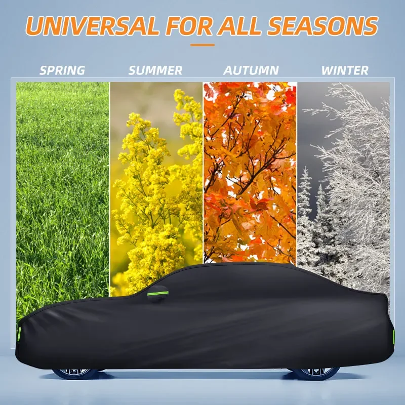لأودي A3 8L 8P 8V 8Y العالمي لغطاء السيارة مقاوم للماء جميع الأحوال الجوية صالح داخلي في الهواء الطلق الغبار الشمس الثلوج حماية مقاومة للخدش #4