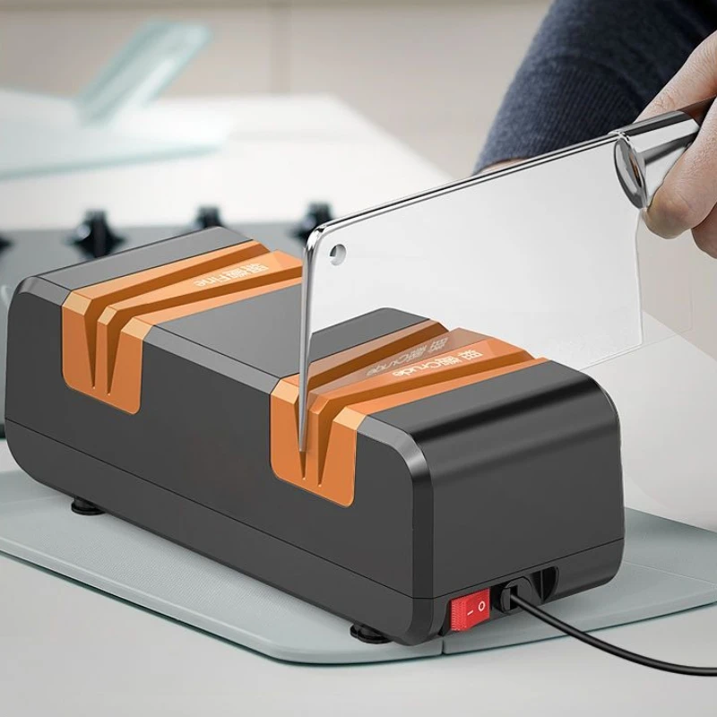 

Бытовая точилка для ножей, электрическая миниатюрная профессиональная точилка для ножей, многофункциональный точильный камень, кухонный аксессуар