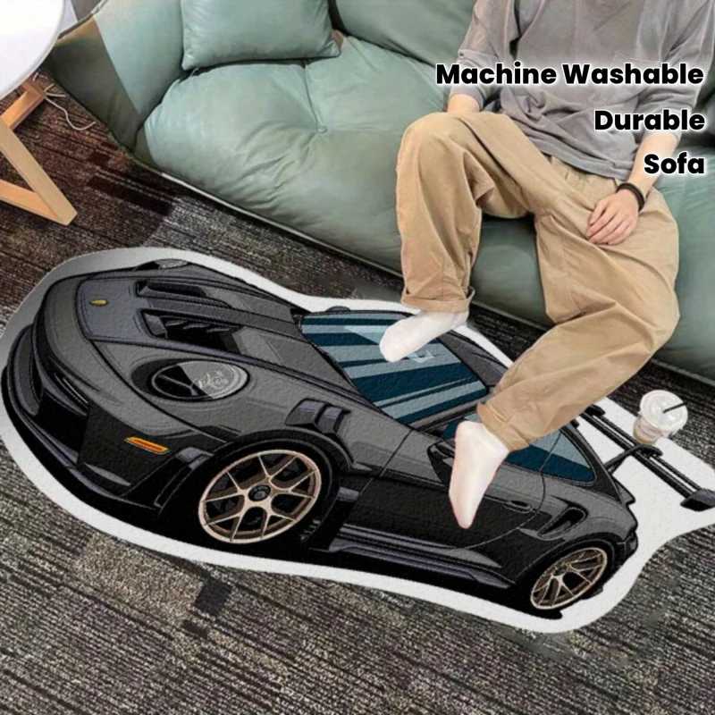 

Имитация коврового покрытия, пластиковая основа 7,5 мм, декоративный ковер в стиле спортивного автомобиля, пушистый и мягкий, удобный коврик для спальни, дивана, прикроватной зоны, H