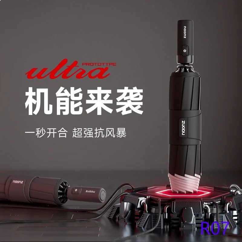 Heavy Duty Auto Umbrella for Men Windproof Reinforced Extra Large Rain Umbrella