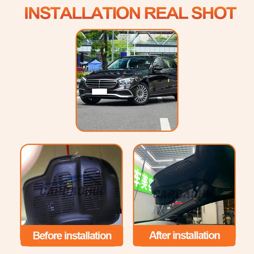 Car Dvr 4K Dash Cam For Mercedes-Benz MB E Class E 300L 350L E300L E350L 4MATIC 2021-2023 Car Camera WIFI Connection APP Control
