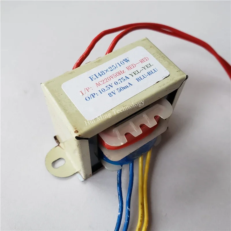 10W EI Transformer 220V To 10.5V 0.75A 8V 50mA Transformers 10VA EI48*25 Air energy water heater heat pump main board power