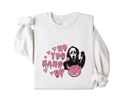 Ycin She No You Hang Up Player Ghostface, Sweat-shirt effrayant, Fantôme mignon, Cadeau drôle