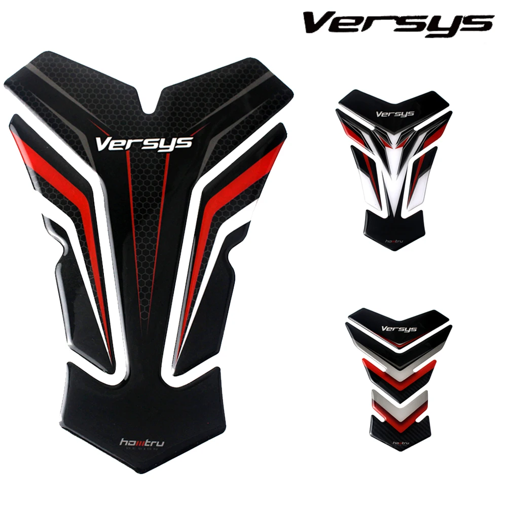 

For Kawasaki Versys Series Versys 650 1000 X-300 3D Motorcycle Tank Protector Stickers Epoxy resin Waterproof Tankpad Decals