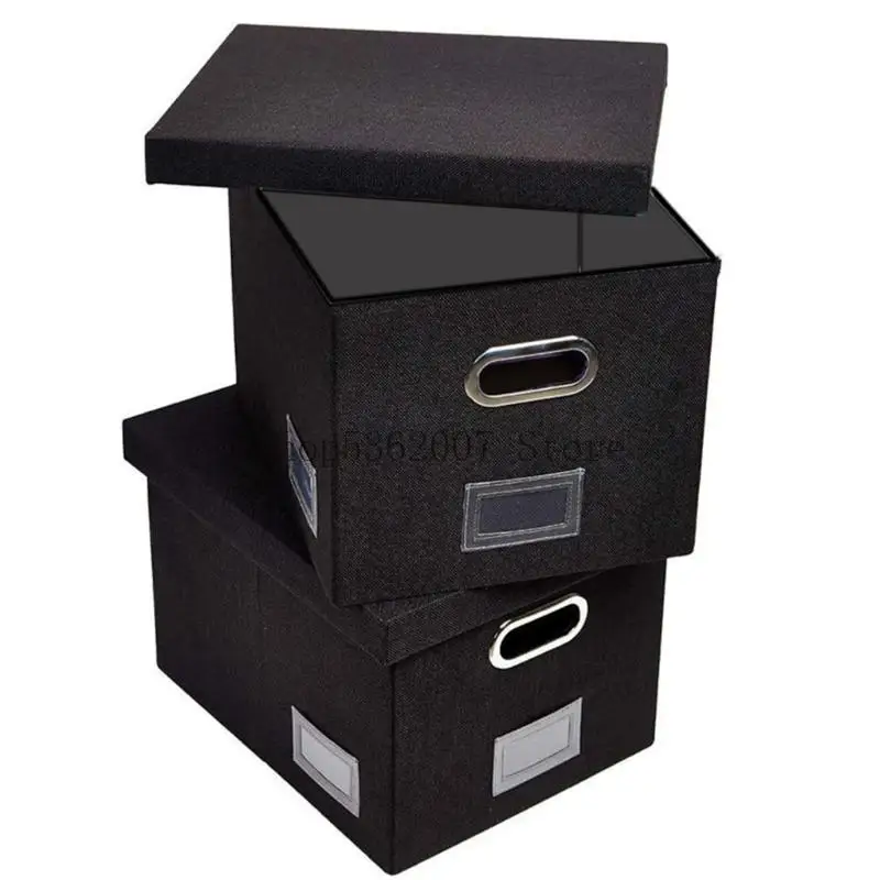 Datei mit Deckelstaubdateikästchen Falten Sie Dokument Box Dokument Speicherbox 40JB