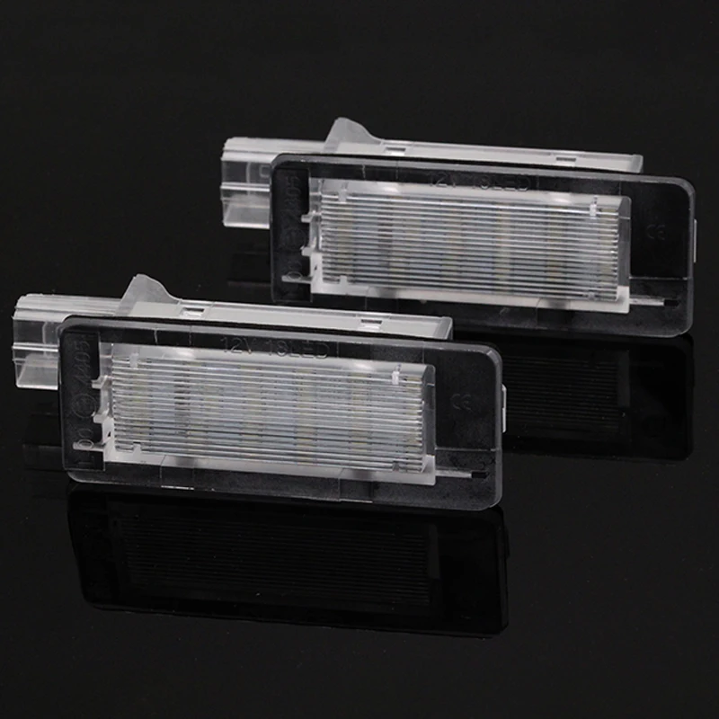 Car LED License Plate Number Light For Renault Espace 2003-2010 Scenic MK2 Laguna II Dacia Lodgy MCV III Canbus