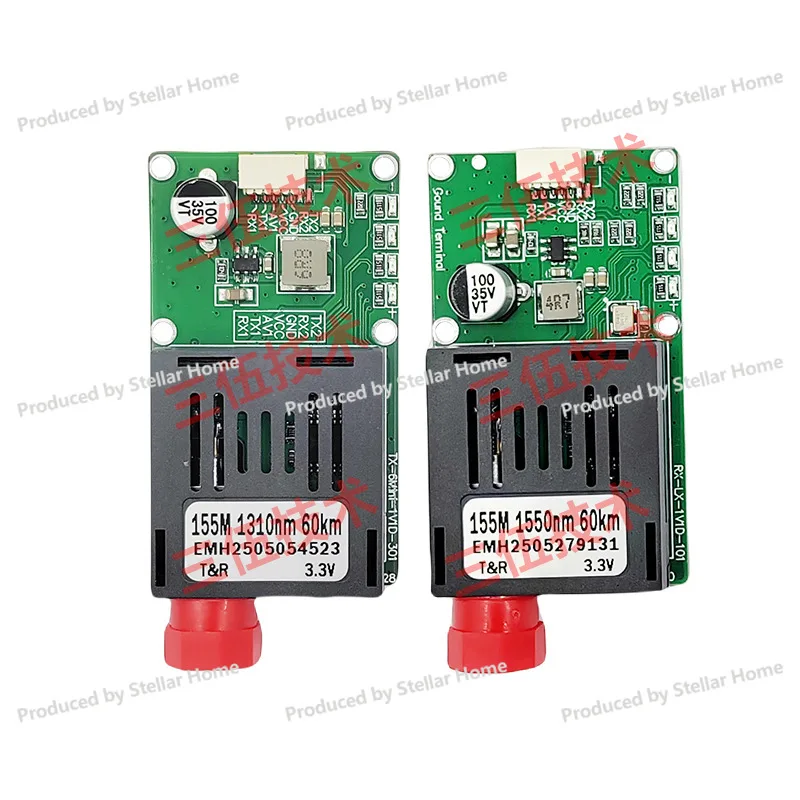 60km Ttl 1 Channel Video + 1 Channel Fpvttl Optical Transceiver Module Fiber Optic Fc Interface Video Transmission Module