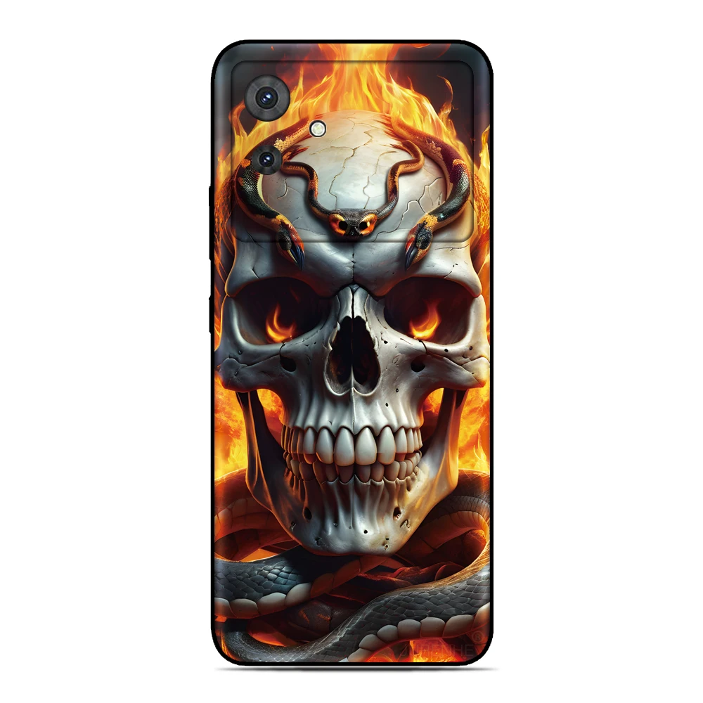 Skull Bone Photo Phone Case For Nokia C32 G42 6.2 7.2 5.4 G21 C21 C1 C01 G11 Plus C12 C31 C02 G22 G20 G10 C10 C20 8 C3 2.4 Cover view 6