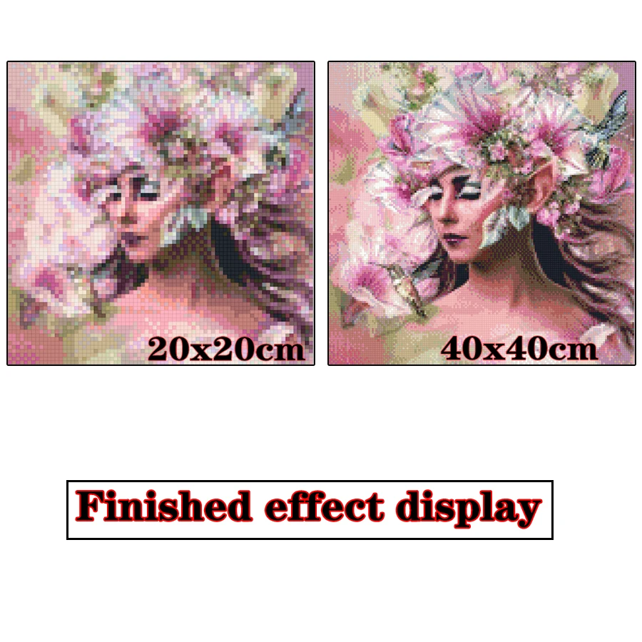 Fantasy Fruit Flower Girl 5D Diamond Painting Full Square New Arrival Woman Diamond Embroidery Sale Flower Mosaic Sale Wall Art