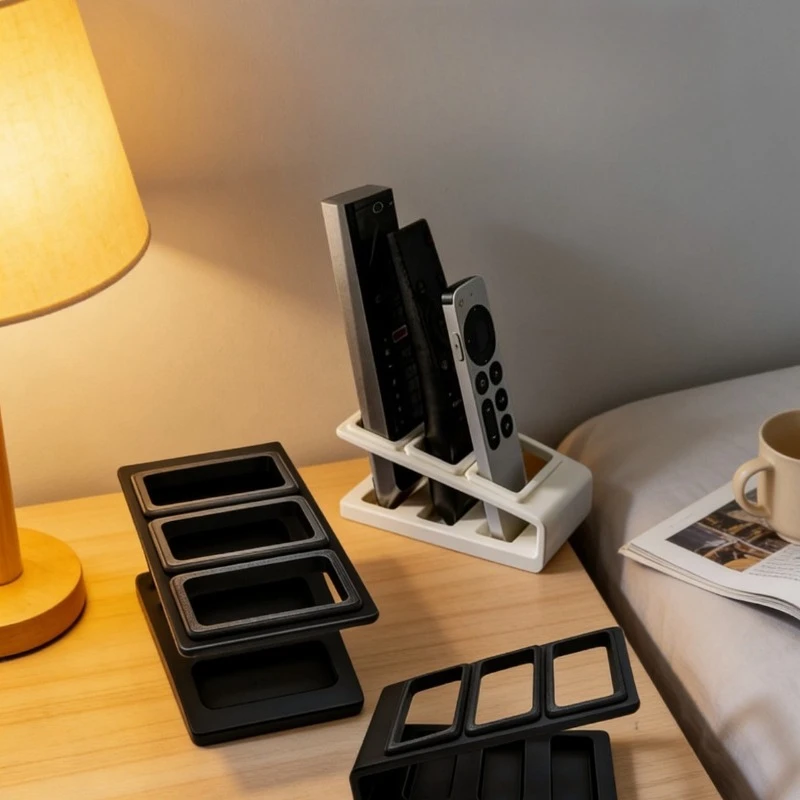 Space-Saving Remote Control Caddy Holder 1Pcs Organizer Tray for TV Media Players Pens Desktop & Bedside Table
