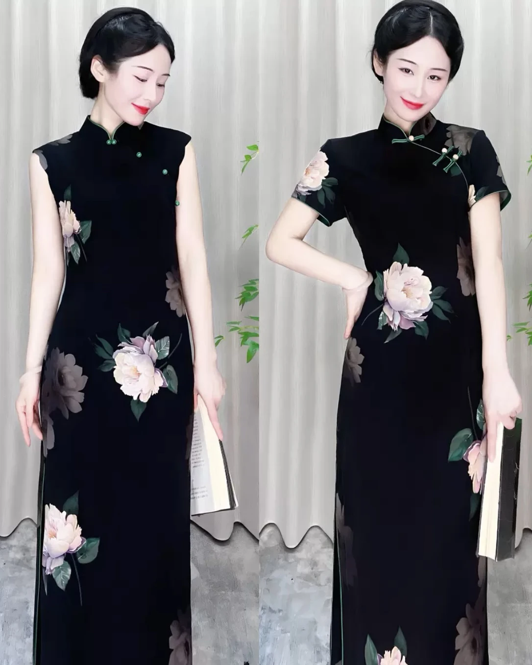 

Новое китайское винтажное платье Miss Wu с низким разрезом для женщин в возрасте поздних двадцати и тридцати лет.